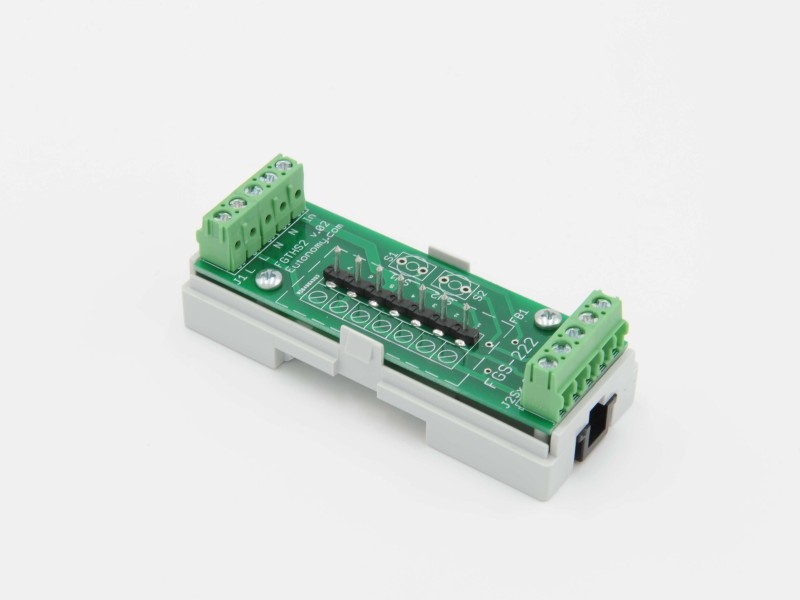 Eutonomy - Adapter euFIX DIN für Fibaro FGS-222 (ohne Mikroschalter)