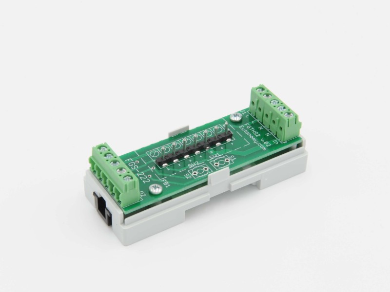 Eutonomy - Adapter euFIX DIN für Fibaro FGS-222 (ohne Mikroschalter)