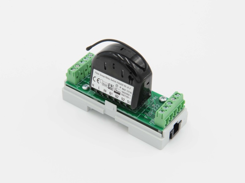 Eutonomy - Adapter euFIX DIN für Fibaro FGS-222 (ohne Mikroschalter)
