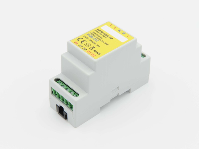 Eutonomy - Adapter euFIX DIN für Fibaro FGS-222 (ohne Mikroschalter)