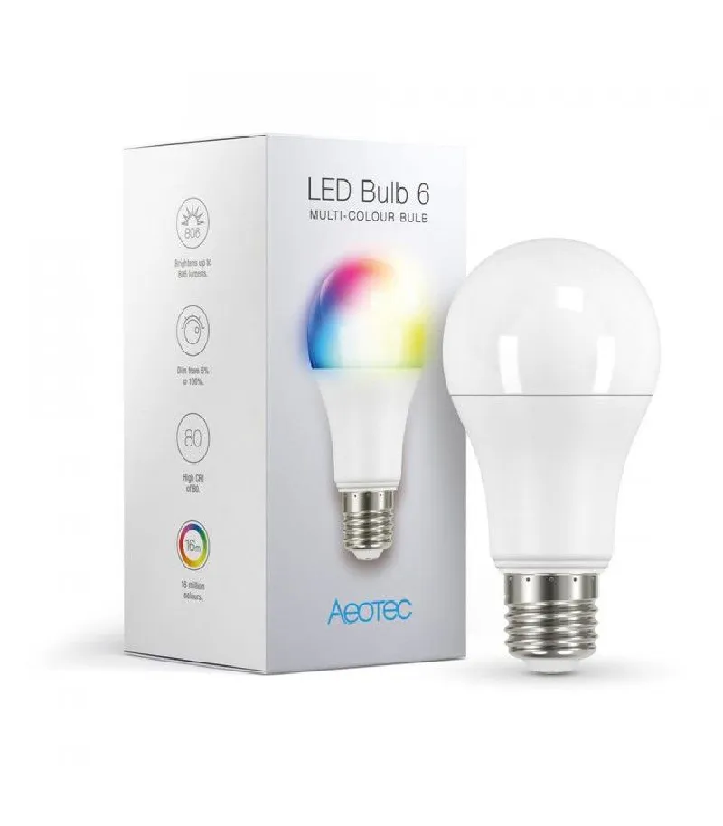 Aeotec - LED Bulb 6  Mutli-Colour E27 Z-Wave Plus