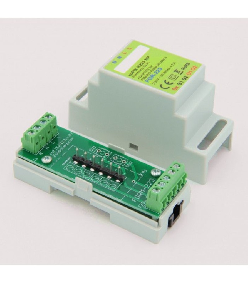 Eutonomy - Adaptater euFIX DIN for Fibaro FGR-223 (without push-buttons)