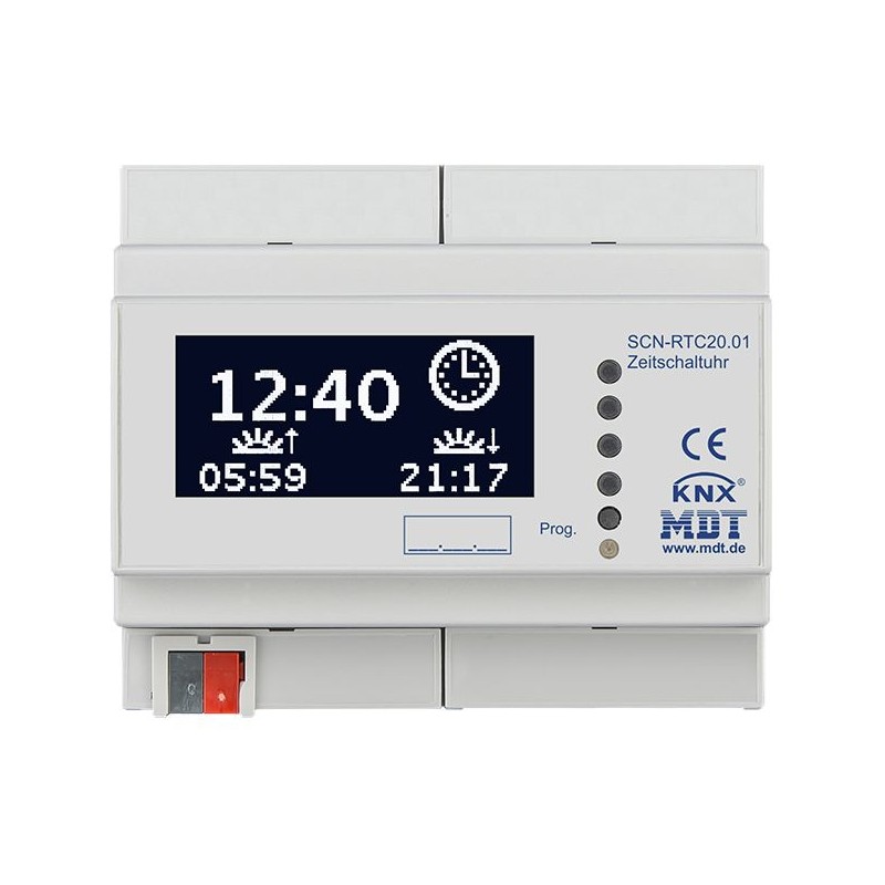 MDT - Minuterie KNX 20 canaux avec écran LCD, 6SU MDRC MDT - Minuterie KNX 20 canaux avec écran LCD, 6SU MDRC