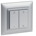 OMNIO - Wall mounted transmitter 4-channels WS-CH-102 (silver with marking"0-1" and arrow upwards/downwards)