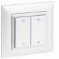 OMNIO - Wall mounted transmitter 4-channels WS-CH-102 (pure white with marking"0-1" and arrow upwards/downwards) OMNIO - Wall mounted transmitter 4-channels WS-CH-102 (pure white with marking"0-1" and arrow upwards/downwards)