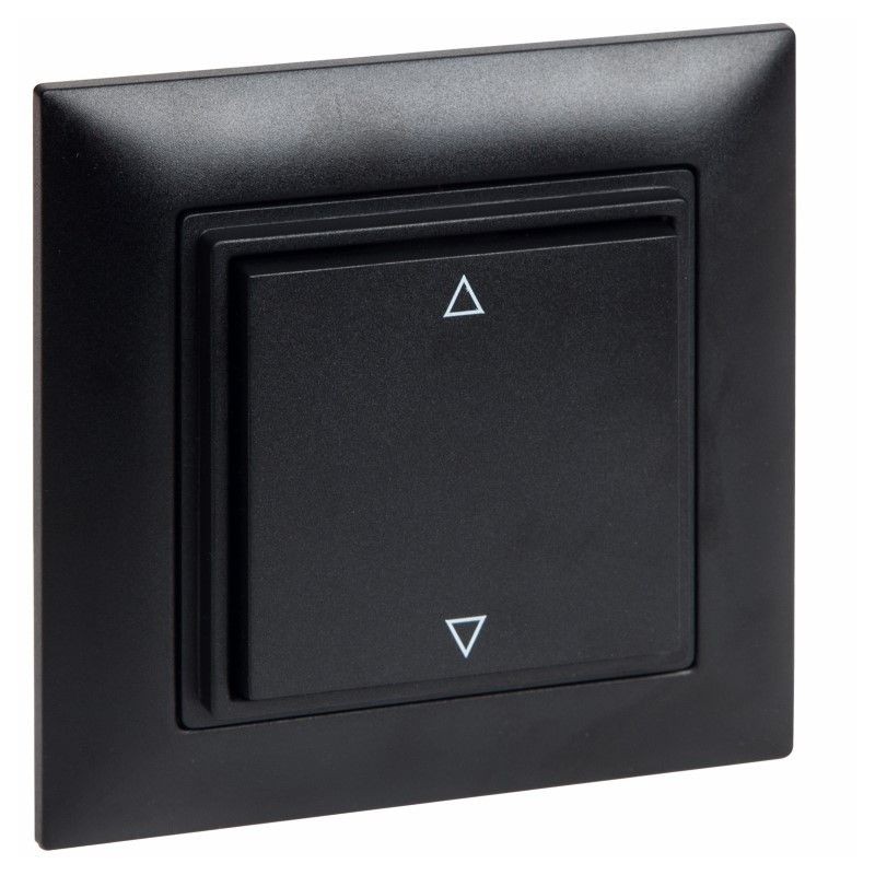 OMNIO - Wandsender 4-Kanal WS-CH-102 (schwarz mit Beschriftung Pfeil auf/ab) OMNIO - Wandsender 4-Kanal WS-CH-102 (schwarz mit Beschriftung Pfeil auf/ab)