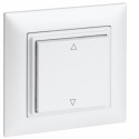 OMNIO - Wall mounted transmitter 4-channels WS-CH-102 (pure white with marking arrow upwards/downwards)