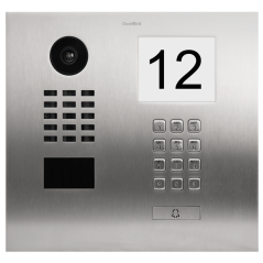 Doorbird - Videocitofono IP D2101IKH - Acciaio inossidabile spazzolato - 1 Pulsante di chiamata - Modulo Tastiera e modulo infor
