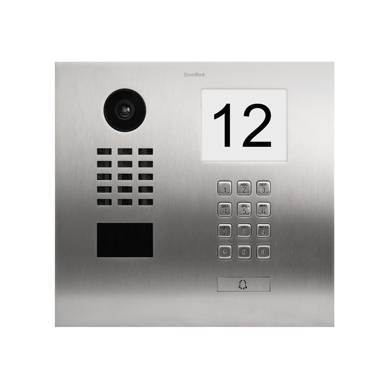 Doorbird - Videocitofono IP D2101IKH - Acciaio inossidabile spazzolato - 1 Pulsante di chiamata - Modulo Tastiera e modulo infor Doorbird - Videocitofono IP D2101IKH - Acciaio inossidabile spazzolato - 1 Pulsante di chiamata - Modulo Tastiera e modulo infor