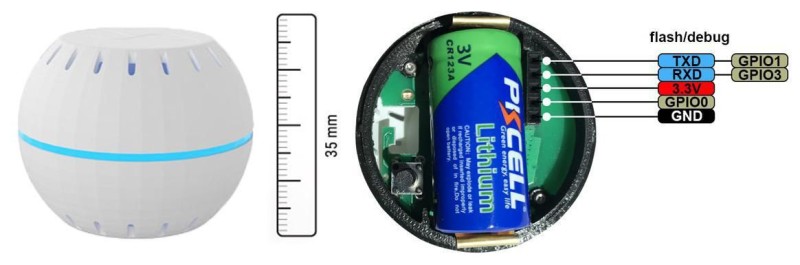 SHELLY - Wi-Fi Luftfeuchte une Temperatursensor (Shelly H&T White)