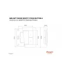 Thermofloor - Interruttore 4 pulsanti Heatit Z-Push Button Z-Wave+, bianco