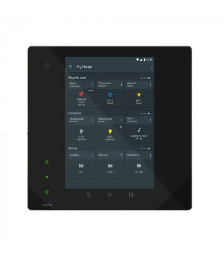 Zipato - Z-Wave+ & BLE Home Control System Zipatile 2 - Black