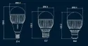 Ampoule LED 8W E27 dimmable Blanc chaud - CREE - Econergyworld