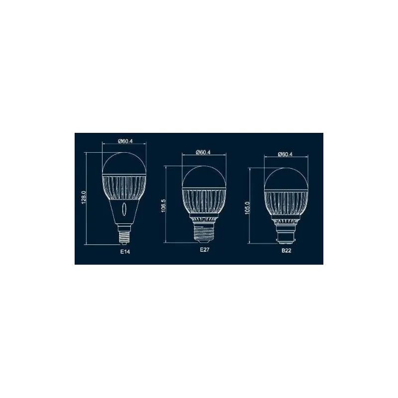 Ampoule LED 8W E27 dimmable Blanc chaud - CREE - Econergyworld