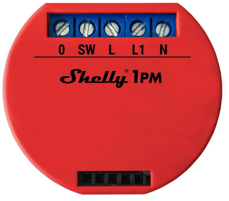 SHELLY - Module ON/OFF un relais Wi-Fi avec suivi de consommation (Shelly 1PM)