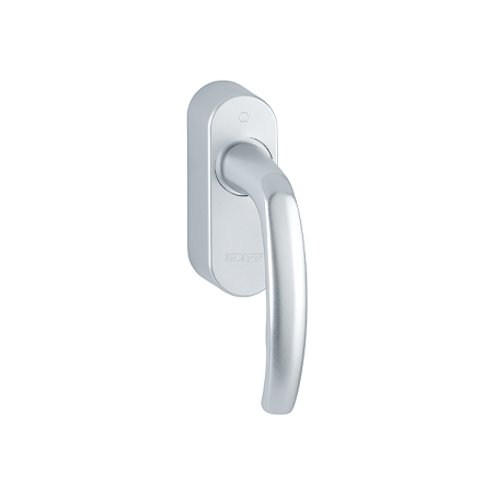 Hoppe - eManiglia SecuSignal® HOPPE per finestre – martellina DK in alluminio con Secustik® e VarioFit®, con cilindro (Grigio)
