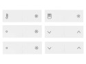 Dingz - Ersatztasten «Dingz buttons basics» für Dingz-Schalter (weiß)