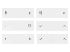 Dingz - Touches de remplacement «Dingz buttons basics» pour interrupteur dingz (blanc)