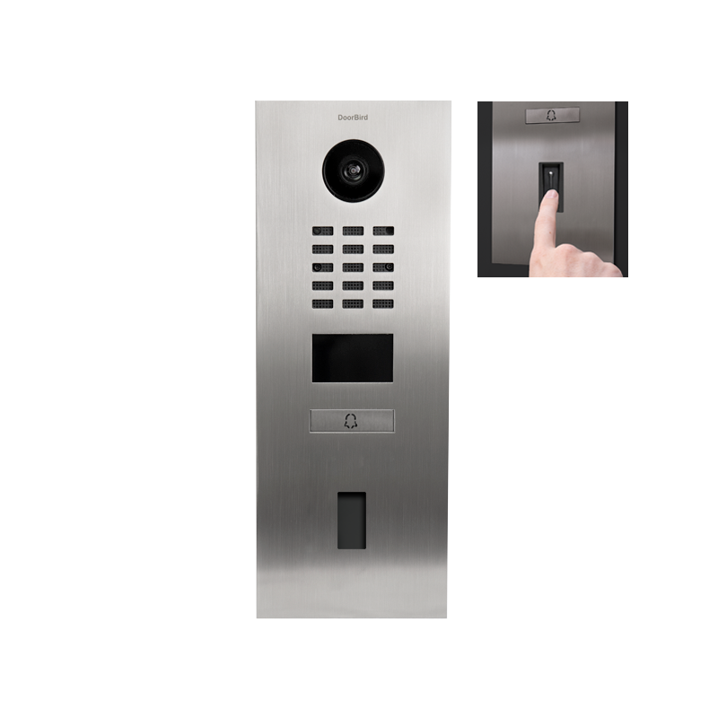 Doorbird - IP Video Door Station D2101FV - 1 Call button - 1 unit preapared for ekey Fingerprint reader module Doorbird - IP Video Door Station D2101FV - 1 Call button - 1 unit preapared for ekey Fingerprint reader module