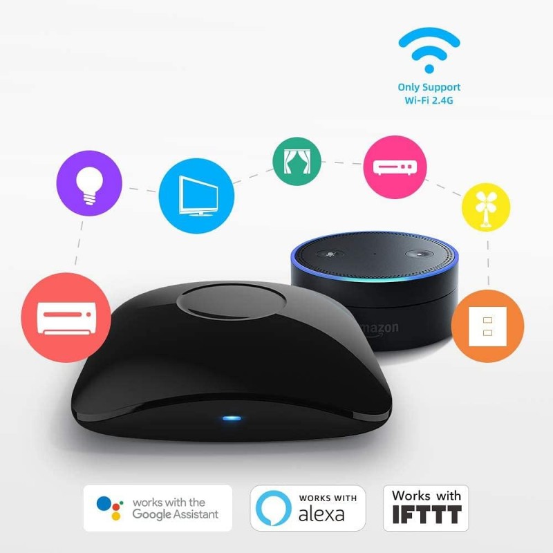 Broadlink - Télécommande universelle IR/Wifi/RF433 RM4 PRO pour Smartphone