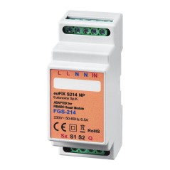 Eutonomy - Adaptater euFIX DIN per Fibaro FGS-214(senza pulsanti)