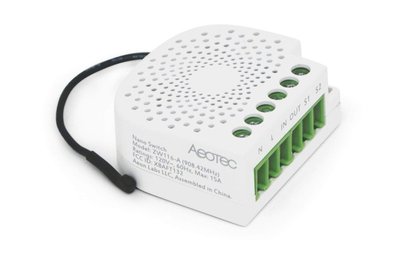 Aeotec - Z-Wave Plus Flush 1 Relay Nano Switch (Aeotec Nano Switch)