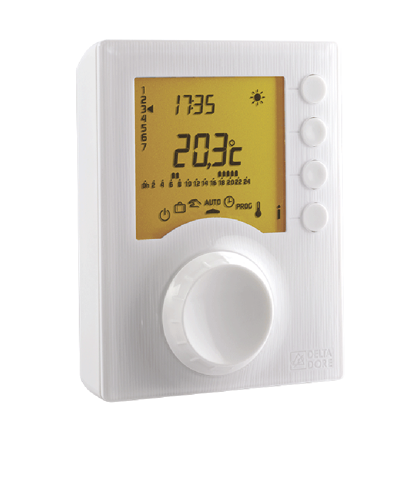 Delta Dore - Termostato programmabile cablato con 2 livelli di regolazione Tybox 1117