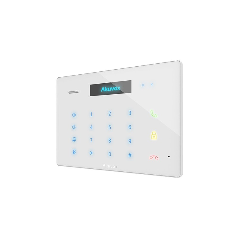 Akuvox - Console intérieure SIP audio avec Wifi et Bluetooth C312A - Blanc