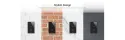 Akuox - Compact IP Video Door Station E11R - 1 Call button - RFID - Surface mount Edition
