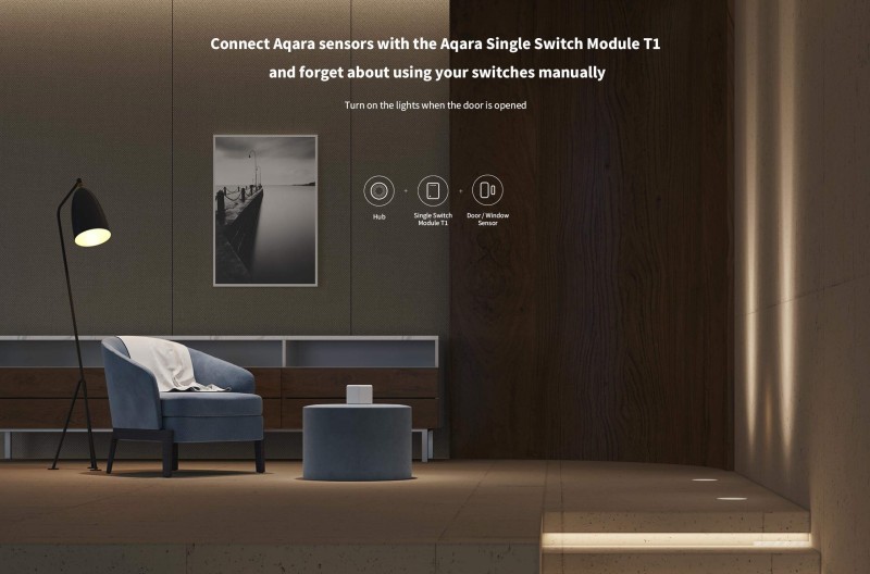 Aqara - Zigbee 3.0 Relais mit Neutralleiter (Aqara Single Switch Module T1 With Neutral)