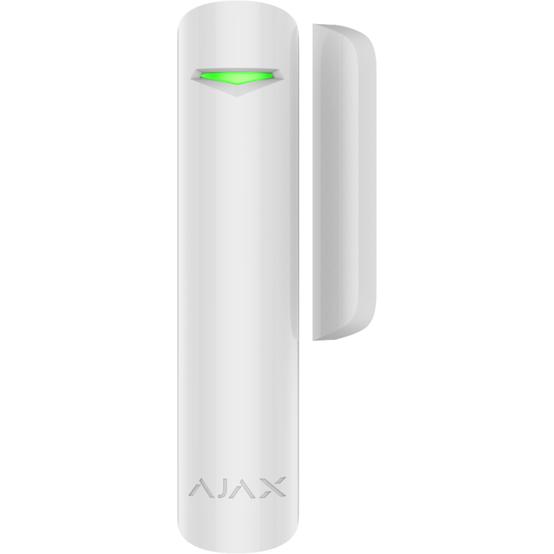 Ajax - Rilevatore di apertura magnetico, wireless, con sensore d’urto e di apertura della ribalta (Ajax DoorProtect Plus)