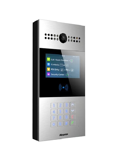 Akuvox - R28A Multi-Tenant-IP-Video-Türsprechanlage mit RFID und Keypad Modul