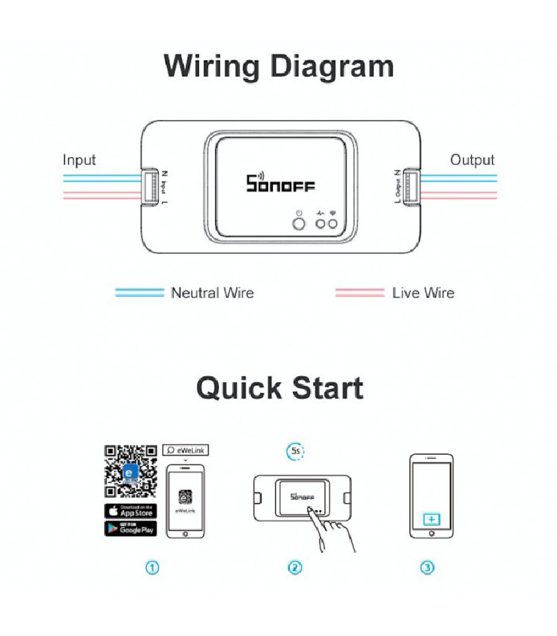 SONOFF - Module commutateur 10A Wifi (DIY)