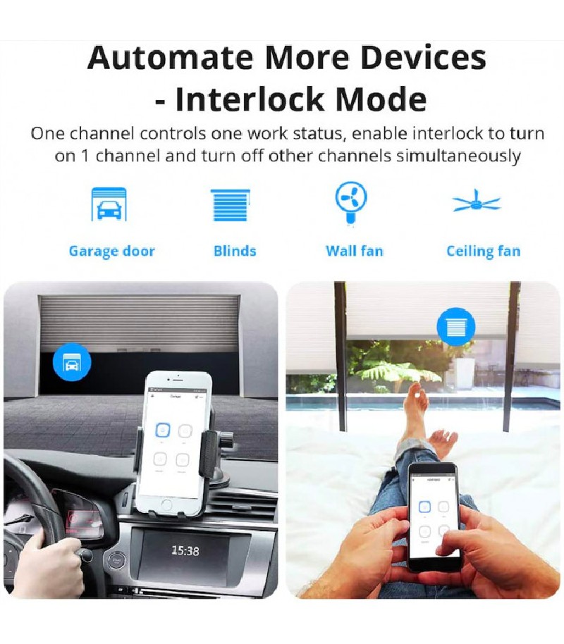 SONOFF - WIFI + 433MHz Intelligent Switch - 4 channels