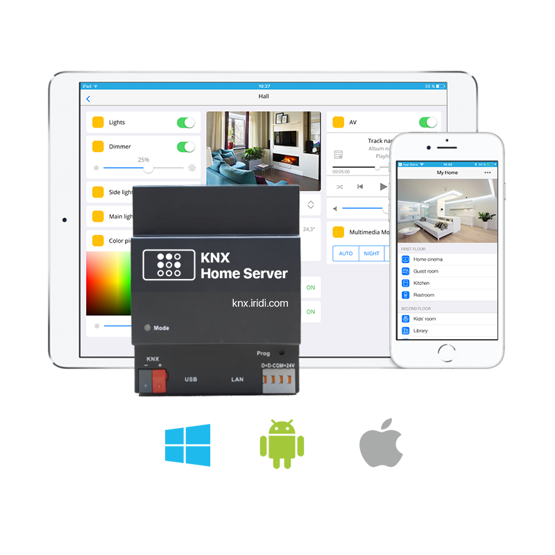 iRidium mobile - KNX Home Server