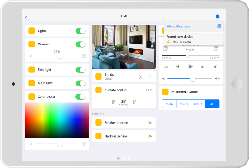 iRidium mobile - KNX Home Server