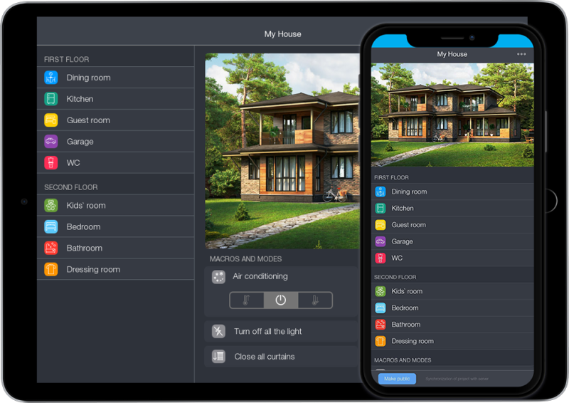 iRidium mobile - KNX Home Server