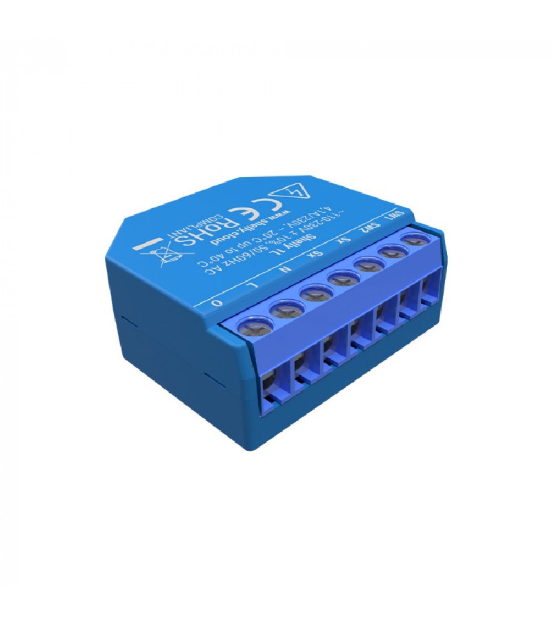 SHELLY - Module ON/OFF un relais sans neutre Wi-Fi (Shelly 1L)