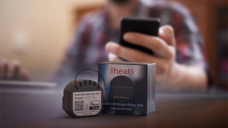 Heatit Controls - 16A Schaltmodul Z-Wave+ 700 ZM Single Relay