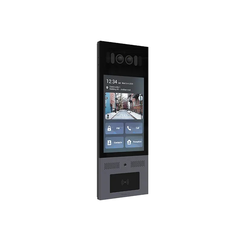 Akuvox - X915S Multi-Tenant-IP-Video-Türsprechanlage mit Gesichtserkennung, QR-Code, BLE, 8"-Touchscreen.
