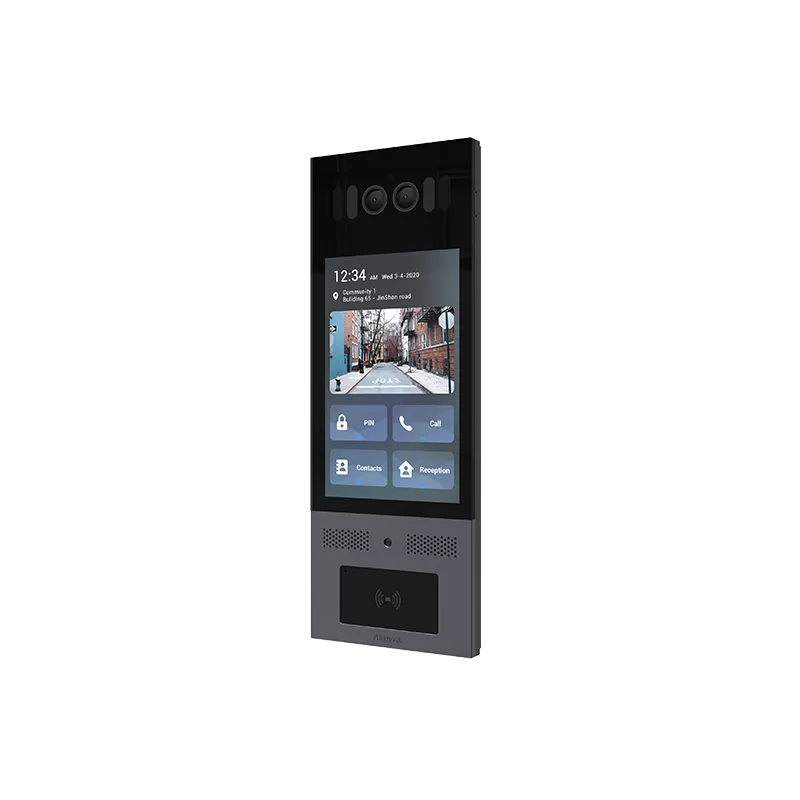 Akuvox - X915S Multi-Tenant-IP-Video-Türsprechanlage mit Gesichtserkennung, QR-Code, BLE, 8"-Touchscreen.
