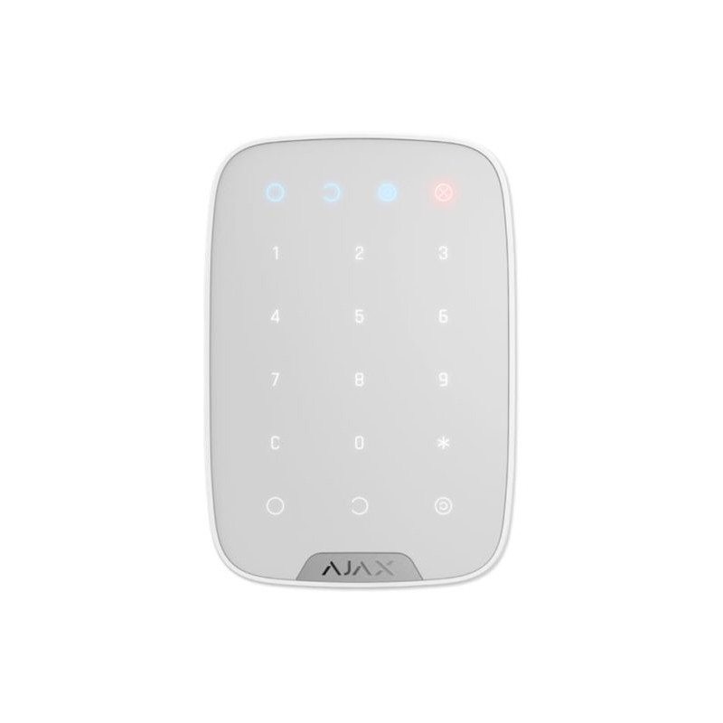 Ajax - Kabellose Touch-Tastatur mit Unterstützung von verschlüsselten kontaktlosen Karten und Schlüsselanhängern (Ajax Keypad Pl Ajax - Kabellose Touch-Tastatur mit Unterstützung von verschlüsselten kontaktlosen Karten und Schlüsselanhängern (Ajax Keypad Pl