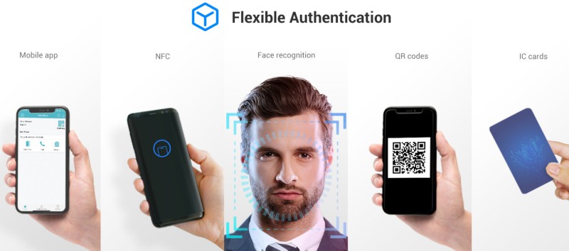 Akuvox - Access control unit with facial recognition, BLE, RFID, NFC, QR Code (Akuvox A05C)