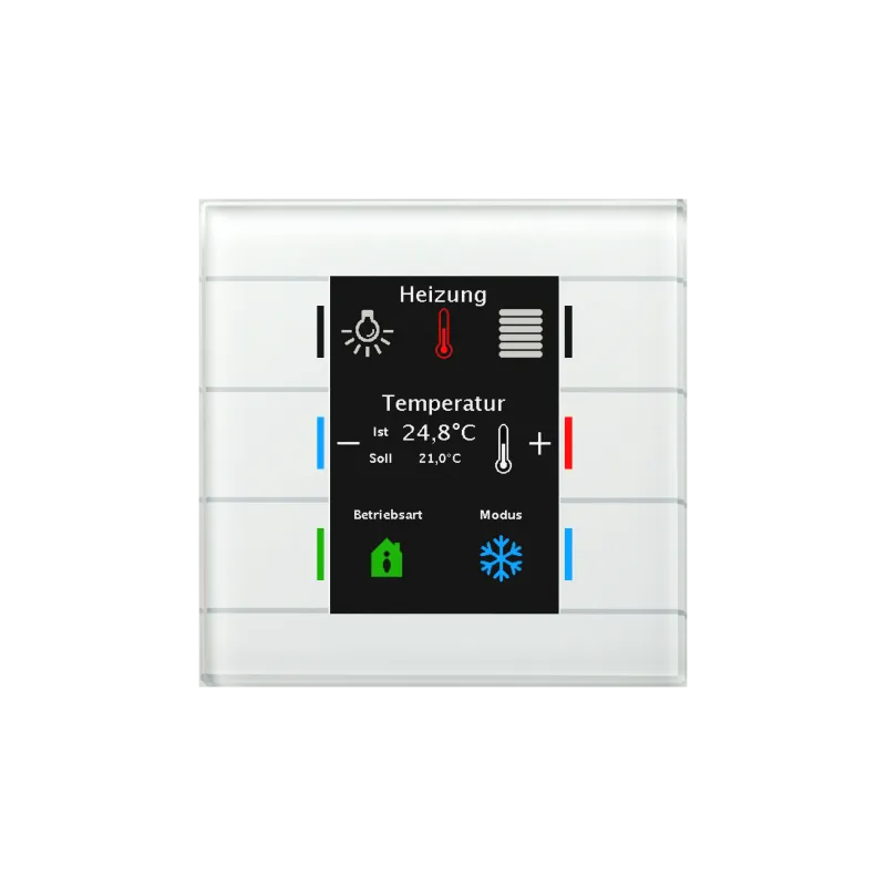 MDT - 1 Glastaster II Smart, Unterputz, weiß, integrierter Temperatursensor
