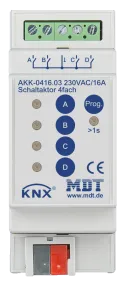 MDT - Interruttore attuatore 8-fold, 4SU MDRC, 230VAC, 16A