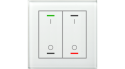 MDT - Glasdrucktaster II Lite, 2-fach, Weiß, Version NEUTRAL