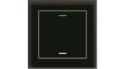 MDT - Glass Push Button II Lite, 1-fold, Black, Version NEUTRAL