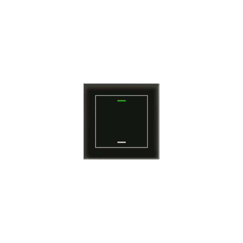 MDT - Glasdruckknopf II Lite, 1-fach, Schwarz, Version NEUTRAL MDT - Glasdruckknopf II Lite, 1-fach, Schwarz, Version NEUTRAL