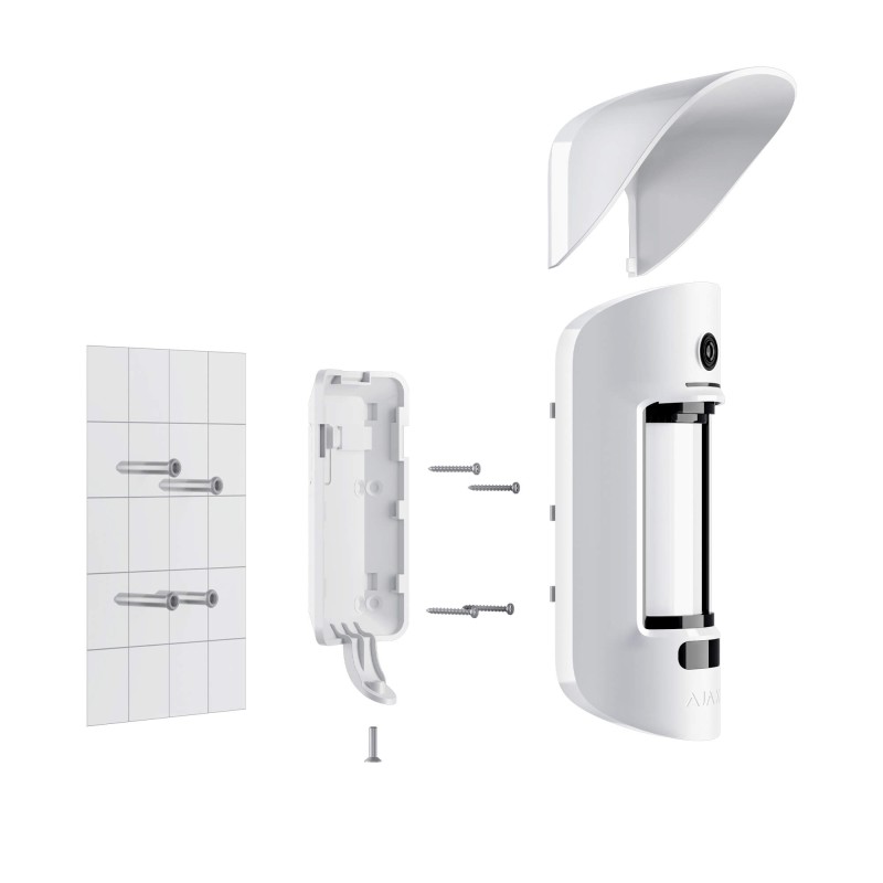 Ajax - Wireless outdoor motion detector with a photo carmera to verify alarms (Ajax MotionCam Outdoor)