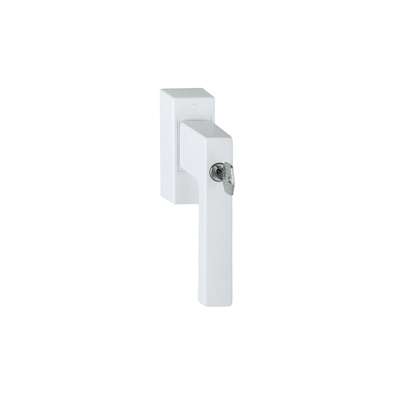 Hoppe - eManiglia SecuSignal® HOPPE per finestre – martellina DK in alluminio con Secu100® + Secustik® e VarioFit®, con cilindro